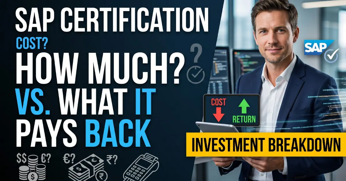 How Much Does an SAP Certification Actually Cost vs What It Pays Back