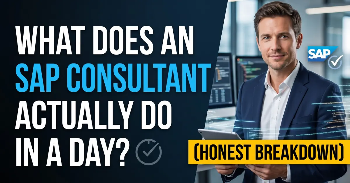 What Does an SAP Consultant Actually Do in a Day